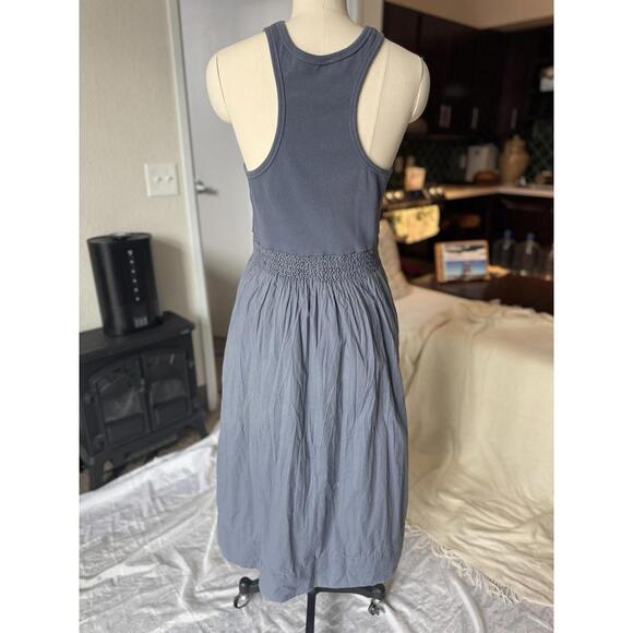 Faherty Folkstone Grey Tropical Rib Tank Dress Size XL - Picture 3 of 6